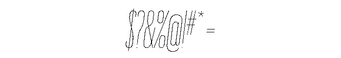 Graphik XXX Condensed Thin Italic Font OTHER CHARS