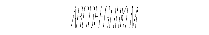 Graphik XXX Condensed Thin Italic Font UPPERCASE