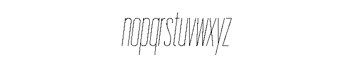 Graphik XXX Condensed Thin Italic Font LOWERCASE