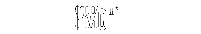 Graphik XXX Condensed Thin Font OTHER CHARS
