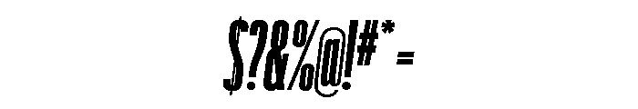 Graphik XXXX Condensed Black Italic Font OTHER CHARS