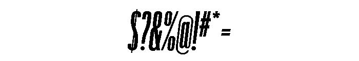Graphik XXXX Condensed Bold Italic Font OTHER CHARS