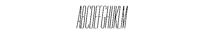 Graphik XXXX Condensed Extralight Italic Font UPPERCASE