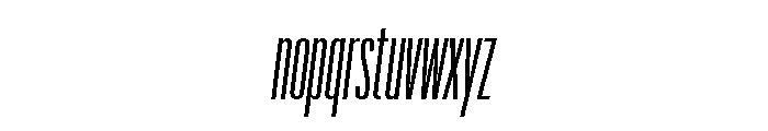Graphik XXXX Condensed Regular Italic Font LOWERCASE