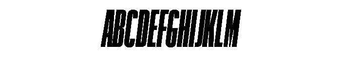 Graphik XXXX Condensed Super Italic Font UPPERCASE