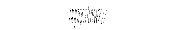 Graphik XXXX Condensed Thin Italic Font LOWERCASE