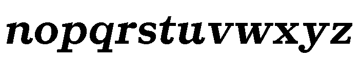 Gratitude BoldItalic Font LOWERCASE