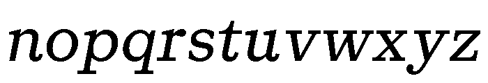 Gratitude Italic Font LOWERCASE