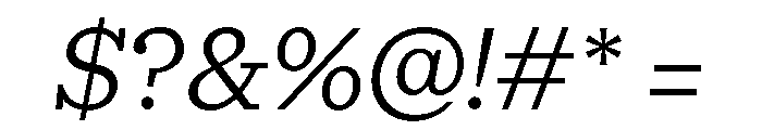 Gratitude LightItalic Font OTHER CHARS