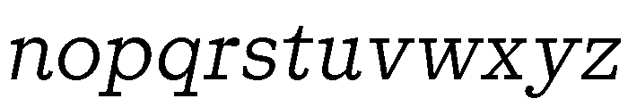 Gratitude LightItalic Font LOWERCASE