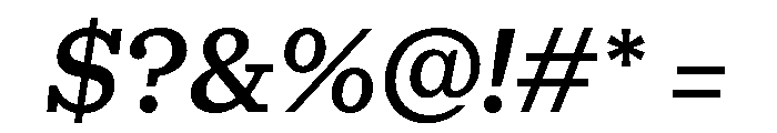 Gratitude SemiboldItalic Font OTHER CHARS