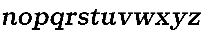 Gratitude SemiboldItalic Font LOWERCASE