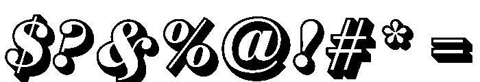Great Western Italic Font OTHER CHARS