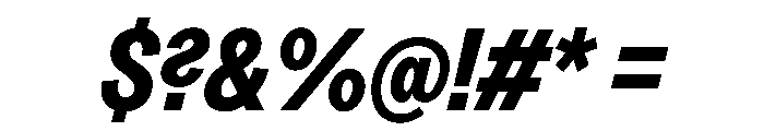 Greed TRIAL CondensedBoldItalic Instance Font OTHER CHARS