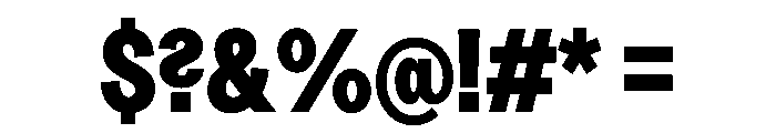 Greed TRIAL CondensedHeavy Instance Font OTHER CHARS