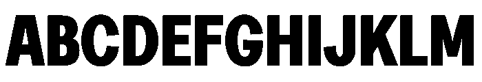 Greed TRIAL CondensedHeavy Instance Font UPPERCASE