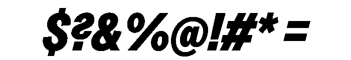 Greed TRIAL CondensedHeavyItalic Instance Font OTHER CHARS