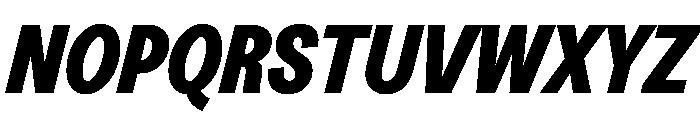 Greed TRIAL CondensedHeavyItalic Instance Font UPPERCASE
