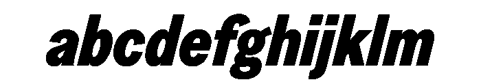 Greed TRIAL CondensedHeavyItalic Instance FONT
