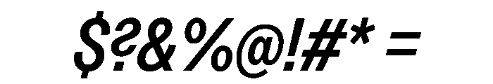 Greed TRIAL CondensedMediumItalic Instance Font OTHER CHARS