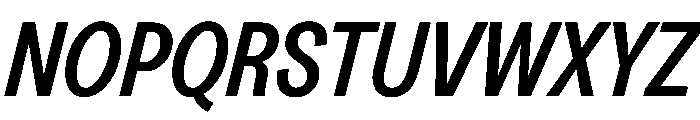 Greed TRIAL CondensedMediumItalic Instance Font UPPERCASE