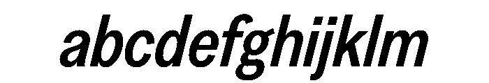 Greed TRIAL CondensedMediumItalic Instance FONT