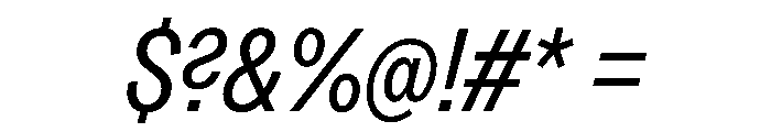 Greed TRIAL CondensedRegularItalic Instance Font OTHER CHARS