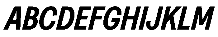 Greed TRIAL CondensedSemiBoldItalic Instance Font UPPERCASE