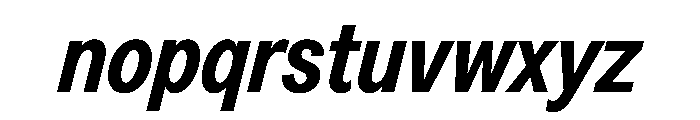 Greed TRIAL CondensedSemiBoldItalic Instance Font LOWERCASE