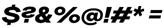 Greed TRIAL ExtendedBoldItalic Instance Font OTHER CHARS