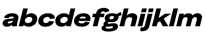 Greed TRIAL ExtendedBoldItalic Instance FONT