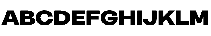 Greed TRIAL ExtendedHeavy Instance Font UPPERCASE