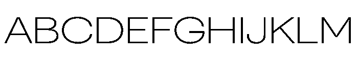 Greed TRIAL ExtendedLight Instance Font UPPERCASE