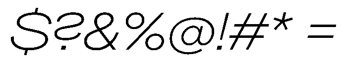 Greed TRIAL ExtendedLightItalic Instance Font OTHER CHARS