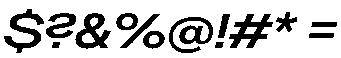 Greed TRIAL ExtendedMediumItalic Instance Font OTHER CHARS