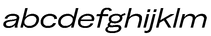 Greed TRIAL ExtendedRegularItalic Instance FONT