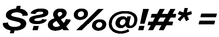 Greed TRIAL ExtendedSemiBoldItalic Instance Font OTHER CHARS