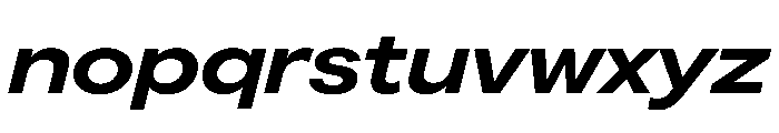 Greed TRIAL ExtendedSemiBoldItalic Instance Font LOWERCASE