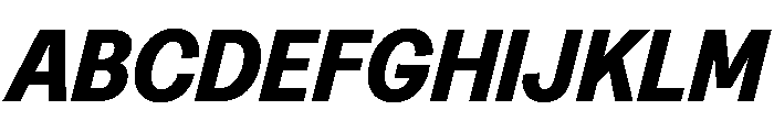 Greed TRIAL NarrowBoldItalic Instance Font UPPERCASE