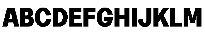Greed TRIAL NarrowHeavy Instance Font UPPERCASE