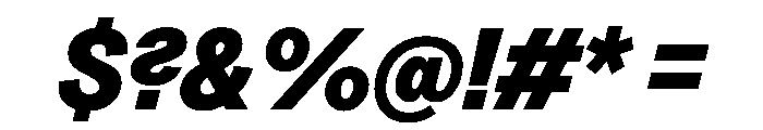 Greed TRIAL NarrowHeavyItalic Instance Font OTHER CHARS