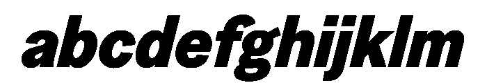 Greed TRIAL NarrowHeavyItalic Instance FONT