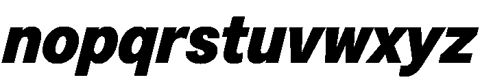 Greed TRIAL NarrowHeavyItalic Instance Font LOWERCASE
