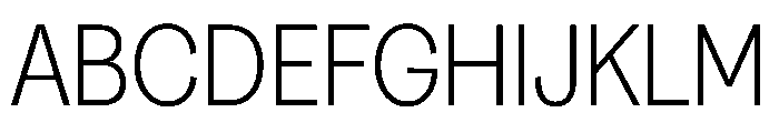 Greed TRIAL NarrowLight Instance Font UPPERCASE