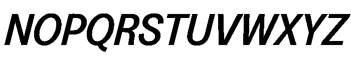Greed TRIAL NarrowMediumItalic Instance Font UPPERCASE