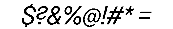 Greed TRIAL NarrowRegularItalic Instance Font OTHER CHARS
