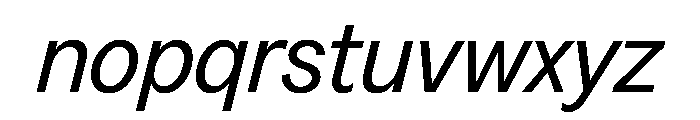 Greed TRIAL NarrowRegularItalic Instance Font LOWERCASE