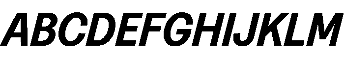 Greed TRIAL NarrowSemiBoldItalic Instance Font UPPERCASE