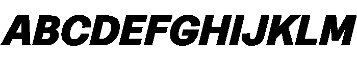 Greed TRIAL StandardHeavyItalic Instance Font UPPERCASE