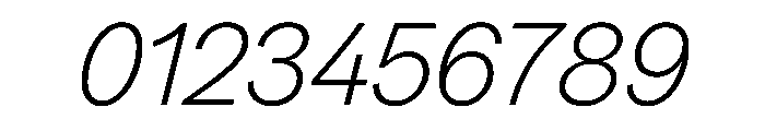 Greed TRIAL StandardLightItalic Instance Font OTHER CHARS